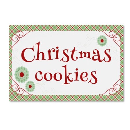 Trademark Fine Art Jennifer Nilsson 'Christmas Cookies Banner' Canvas Art, 12x19 ALI3278-C1219GG